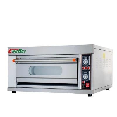Commercial Kitchen Baking Equipment Food Machinery 1 Deck 2 Trays Electric Pizza Oven ...