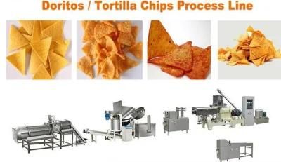 Doritos Tortilla Corn Chips Snack Food Extruder Processing Machine