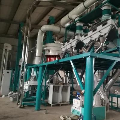 European Standard Automatic Run 100t/24h Maize&#160; Milling Plant for Sale