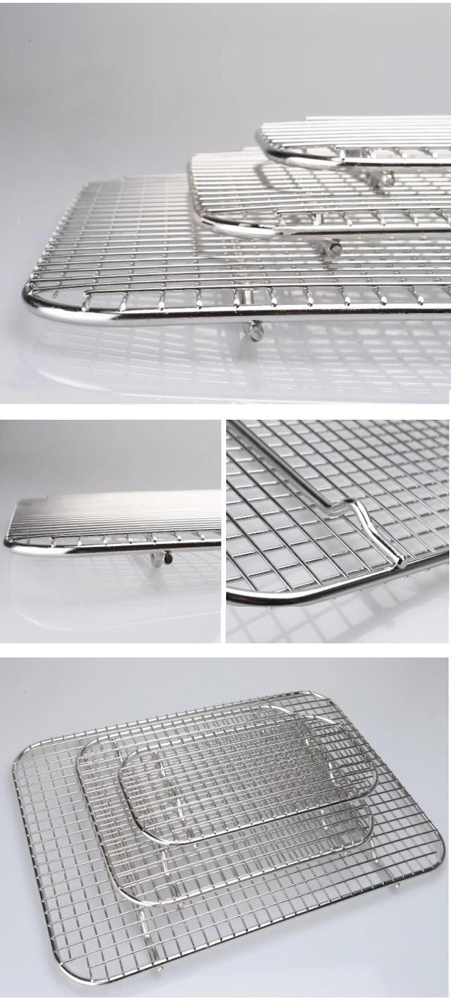 China Hot Selling Stainless Steel Oven Grid Wire Baking Cooling Rack