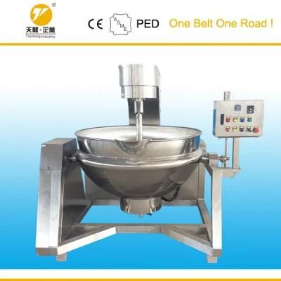 100L Electric Heating Mixing Tilting Kettle