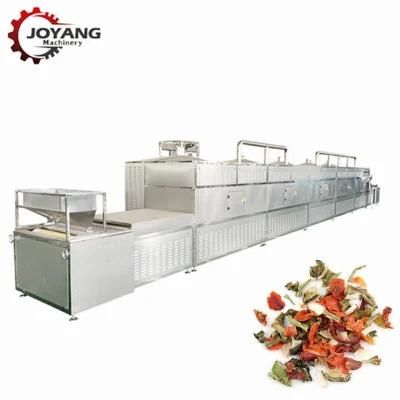 100kg / H Industry Dehydrated Vegetable Microwave Sterilizing Machine