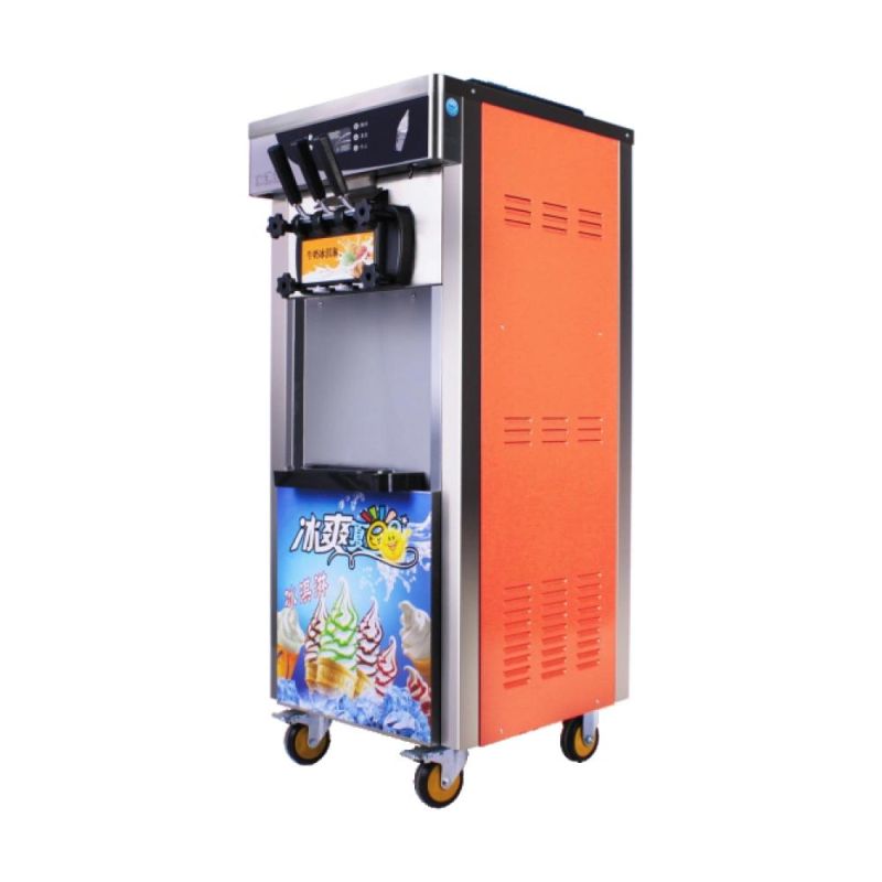 2021 New Commercial Three 3 Flavor Street Stand Soft Ice Cream Making Machine Soft Serve Price in Pakistan Icecream Maker