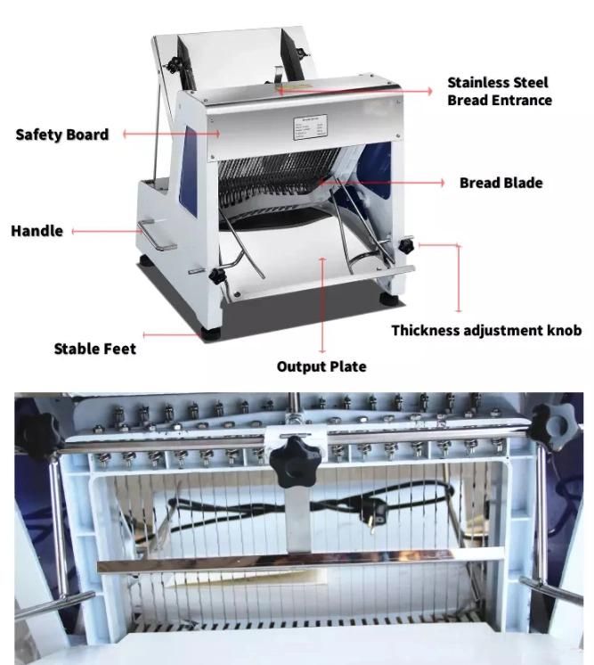 Professional Industrial Electric Loaf Tin Bread Slicer Blades