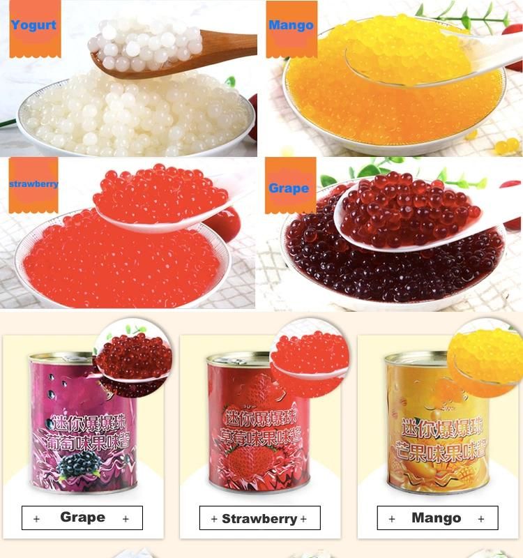 Fruit Flavor Bursting Boba Tapioca Pearls Production Line