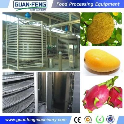 Ice Cream Quick Freezing Spiral Freezer Equipment Conveyor Type