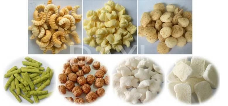 Wheat Corn Rice Flour Puff Snack Extruder