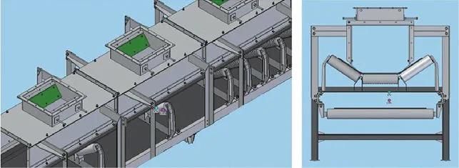 Full Close Type Belt Conveyors for Grain for Sale Price Cost