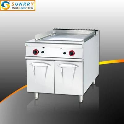 Restaurant Equipment Stainless Steel Gas Grill with Cabinet Gas Griddle