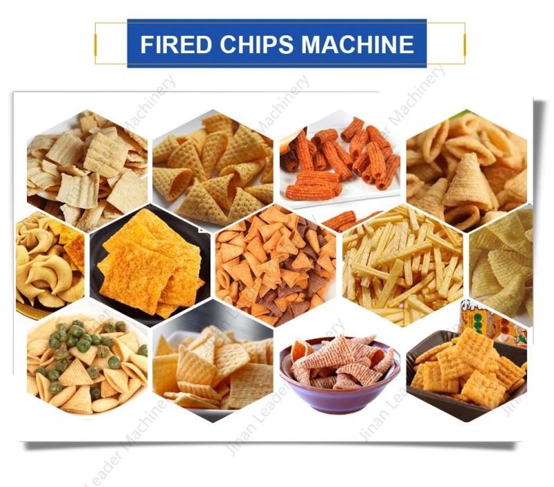 Commerical New Condition Fried Wheat Flour Snack Machine Fry Wheat Corn Flour Pellet 3D Snacks Machine with Good Quality