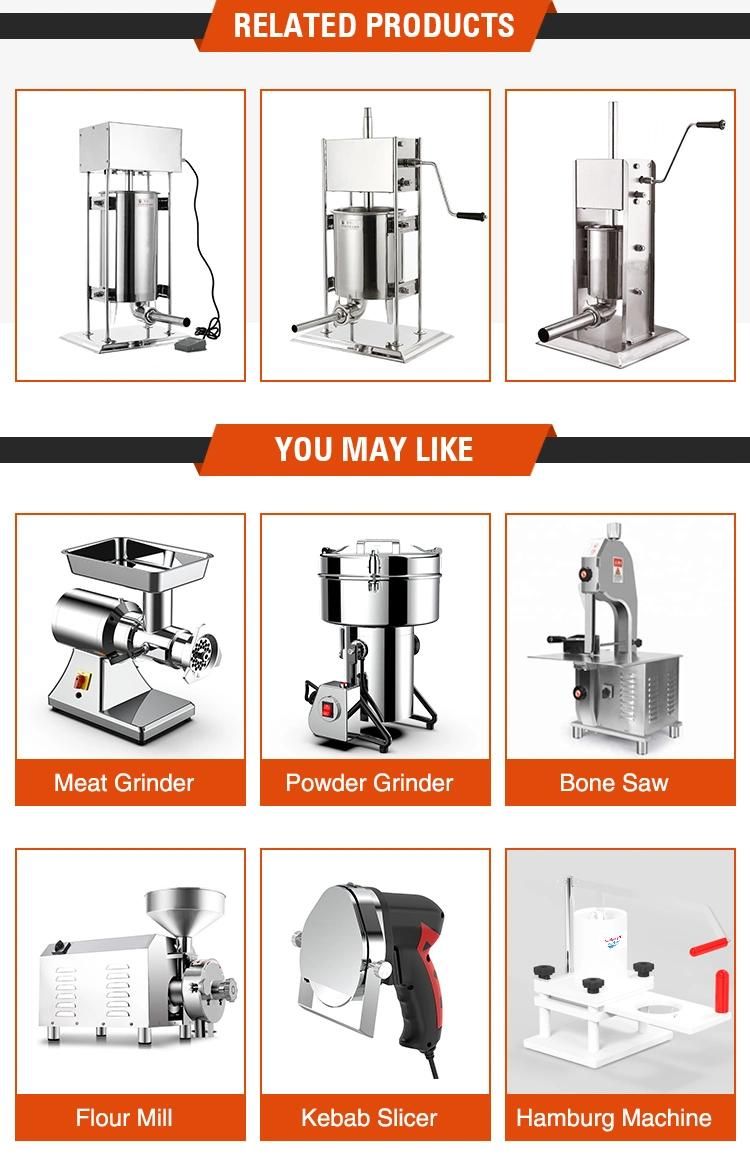 Manual Meat Sausage Filling Machine Stainless Steel Enema Extruder for Fish & Chicken Beef Pork
