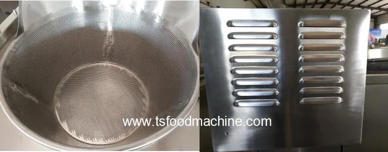 Frying Machinery Coal Heated Deep Fried Food Fryer Machine