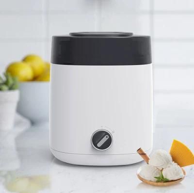 Elegant Design 1200ml Auto Easy Use Quiet Quick 18W Mini Home Ice Cream Maker Machine