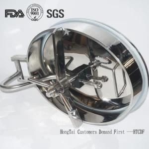 Stainless Steel Tank Elliptical Rtc Manway Manhole Cover with Sight Glass