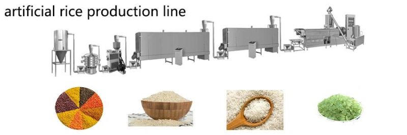 Standard Healthy Artificial Rice Nutrition Rice Food Extrusion Machine