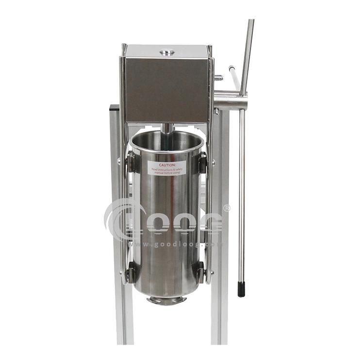 Commercial Hot Sausage Making Machine Industrial Use 5L Big Capacity Latin Fruits Maker Deep Frying Churros Equipment Manual Control for Hotel