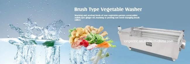 Factory Price Apple Washer Daikon Parsnip Carrot Washing Cleaning Peeling Machine