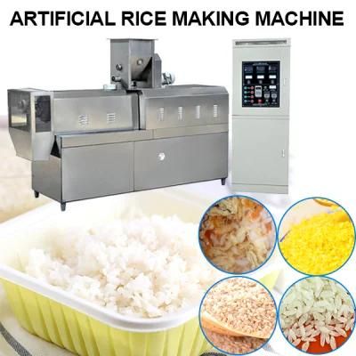 Twin Screw Extruder Instant Artifical Rice Production Extruder Machine Line China Supplier ...