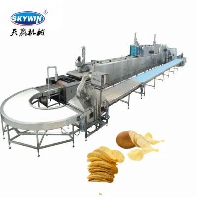 potatoes Chips Fryer Making Machine Processing Equipment Potato Chips Bakery Machine