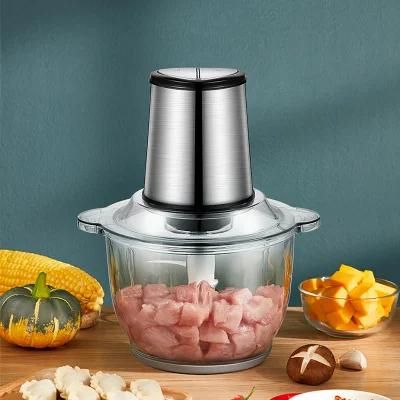 2.0 Liter Meat Chopper Grinder with 4 Layer Blades in Good Quality Food Processors