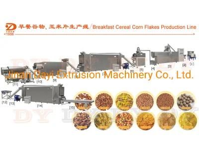 China Automatic Breakfast Cereals Corn Flakes Machine