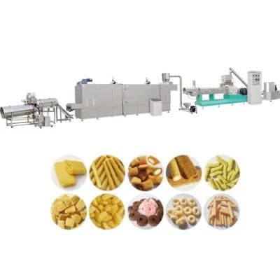 Automatic Factory Corn Food Machine Extrusion Baked Puffed Snacks Processing Line