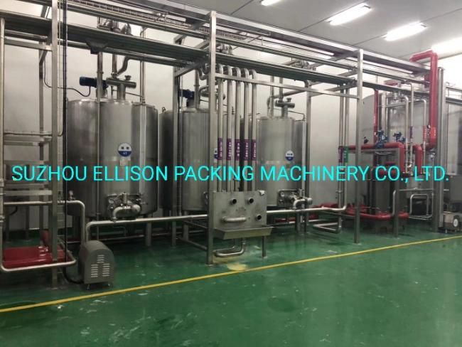 Tunkey Project Automatic Ultra Clean Coffee Milk Drinks Beverage Processing Dairy Mixing Plant Machine Equipments