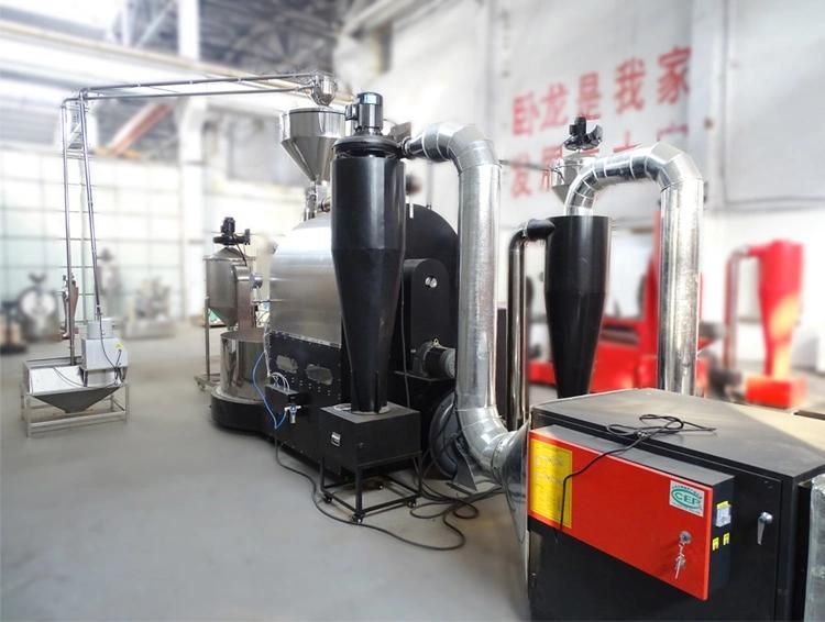 Manufacturer Supply Stainless Steel 60/120/200kg Industrial Coffee Roaster with PLC Control Plate for Sale