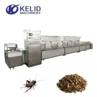 Automatic Microwave Cricket Insect Drying and Dehydration Machine