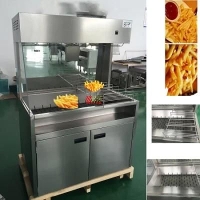 Kfc Chips Display / Chips Warmer Station / Chips Worker with Cabinet