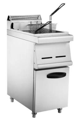 Ce Approved Vertical Commercial Food Cabinet Gas Deep Fryer