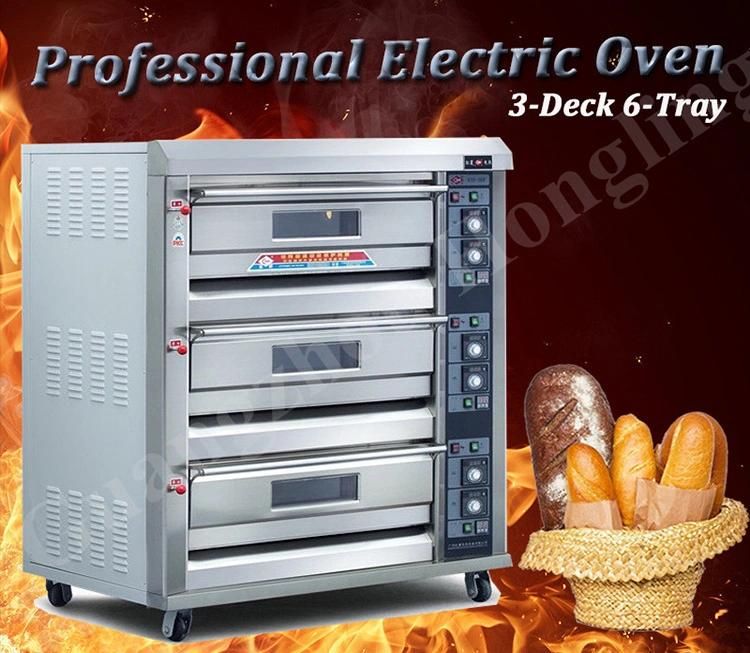 Good Quality 3 Deck Electric Oven Price for Bread