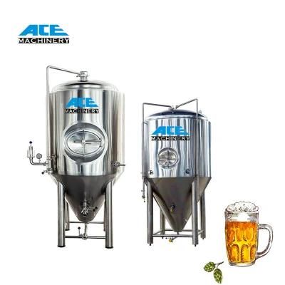 Price of 10bbl, 15bbl, 20bbl, 30bbl Jacketed Cylindrical Conical Beer Fermenter Tank with ...