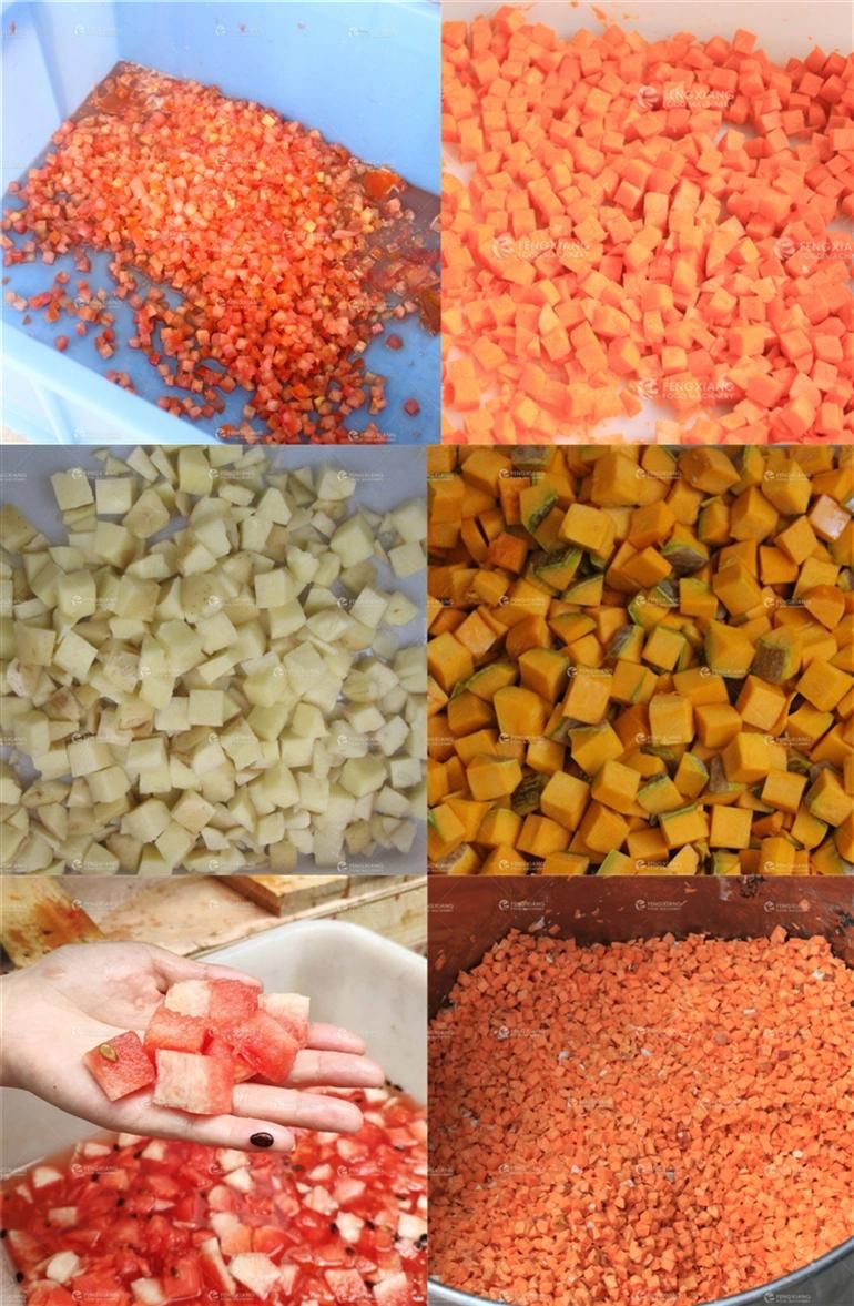 Food Processing Factory Vegetable and Fruit Cutter Dicer Cubes Cutting Dicing Machine