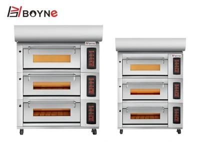 Touch Screen Commercial Three Deck Nine Trays Bakery Oven