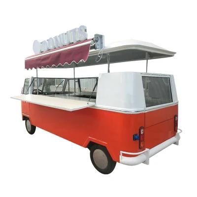 Volkswagen Retro Food Truck with Stainless Steel Kitchen Equipments