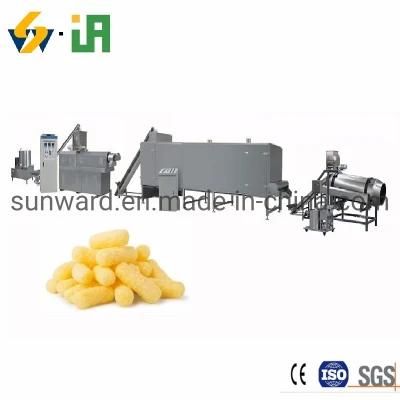 Stainless Steel Corn Wheat Rice Snack Chips Extruder Making Machine