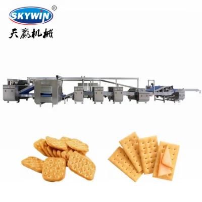 Hard Biscuit Production Line Soda Crackers Making Machine Price