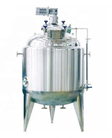 Stainless Steel Dairy Beverage Juice Heating Fermentation Mixing Blending Tank