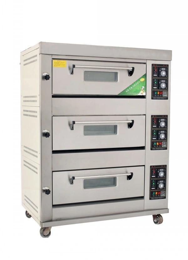 Electric Commercial Bakery Bread Cake Cookies Biscuit Deck Baking Oven 3 Deck 12 Trays Baking Oven Equipment