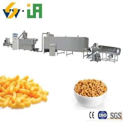 Automatic Extruded Puffed Corn Snacks Food Equipment