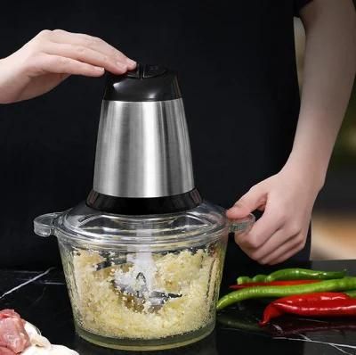 2L, 3L 300W Factory Price Household Electric Food Chopper Kit Parts Machine Mincer Meat ...