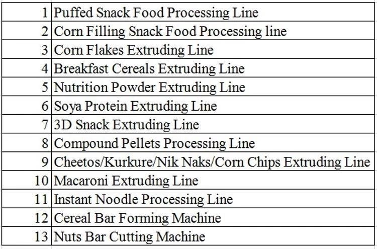 Corn Rice Puff Snack Extruder Food Making Machine