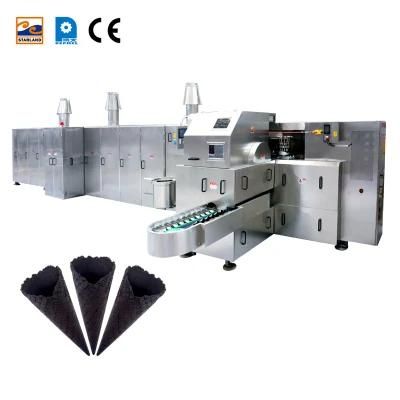 Guangzhou Automatic Caramel Ice Cream Flower Cone Waffle Cone Production Machine