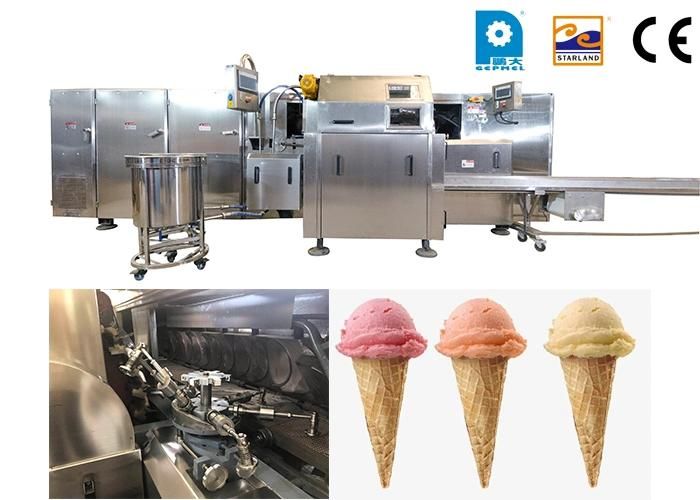 Automatic Chocolate Roller Sugar Cone Production Line 10000cones/Hour