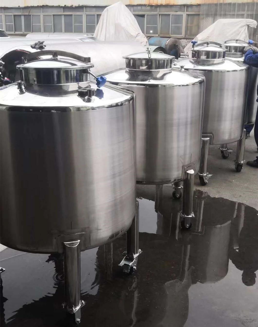 304 316 Stainless Steel Jacket Syrup Honey Emulsifying Mixing Tank for Factory