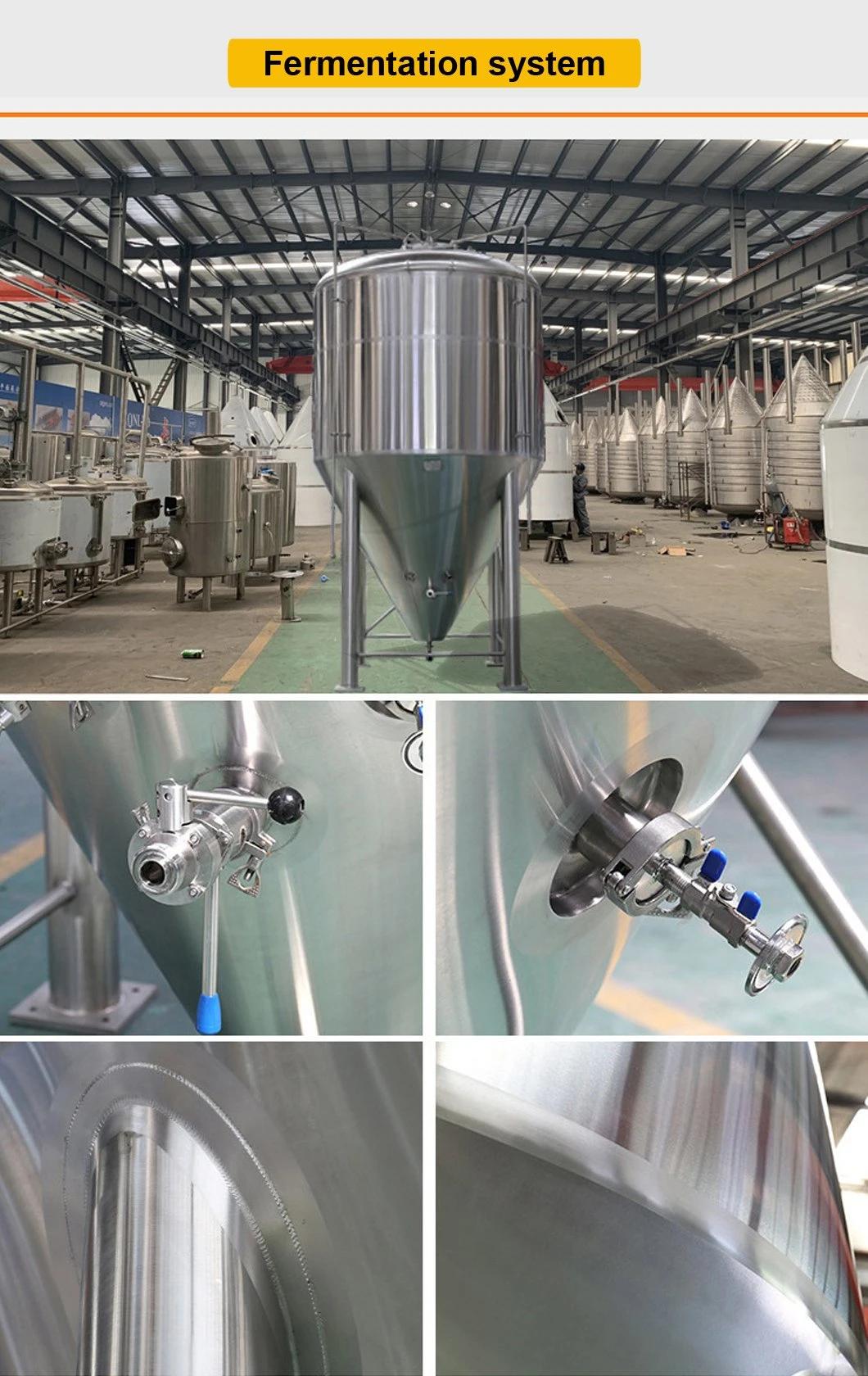 5bbl 7bbl 10bbl 10hl 15hl 20hl 3000L 5000L 3 Vessel Industrial Commercial Stainless Steel Beer Machine Manufacturer Draft Beer Brewery/Brewing Equipment