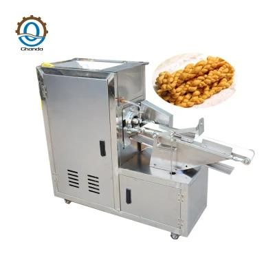 Automatic Chinese Snacks Fried Dough Twist Forming Machine Snack Food Extruder Processing ...