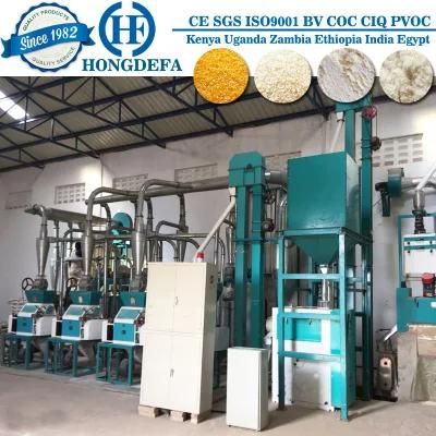 Kenya 30tons Per 24hours Maize Mill Milling Plant