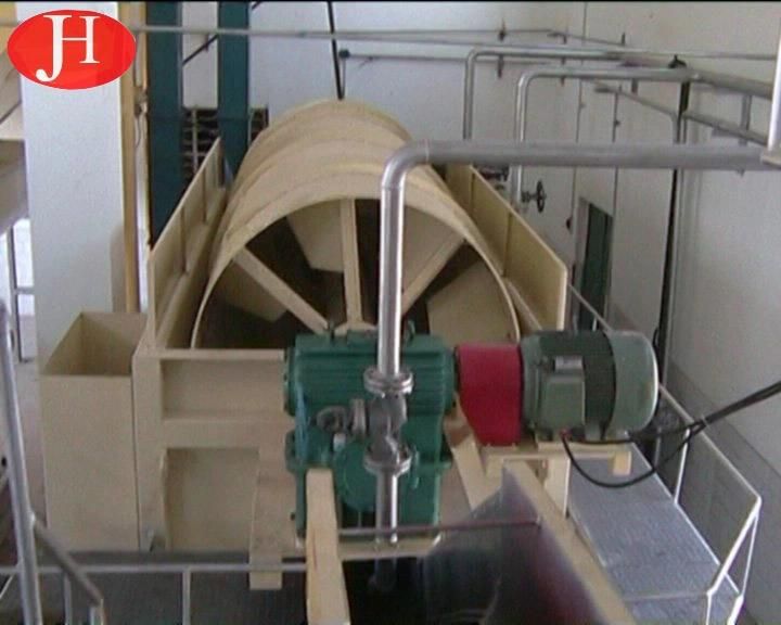 Electric Sweet Potato Starch Cleaning Machine 30 Kw Rotary Washer Raw Material Cleaner